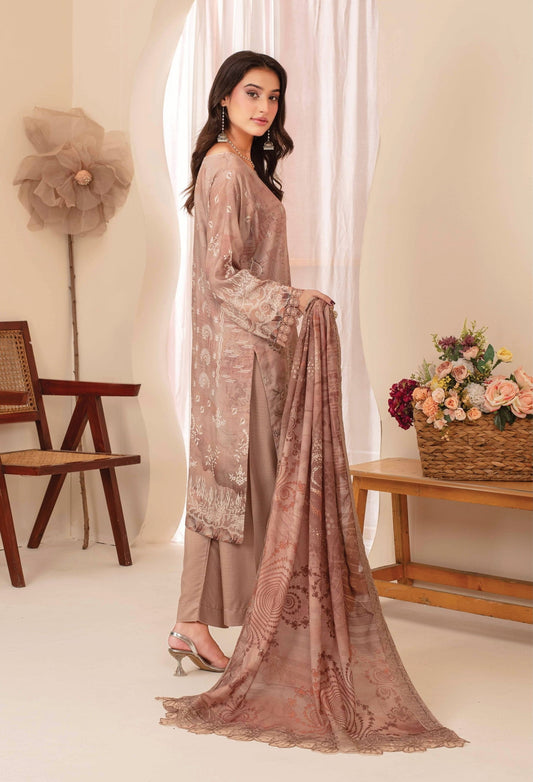 3-Piece Embroidered Suit PN#09