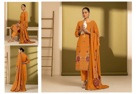 3-Piece Embroidered Suit D#03