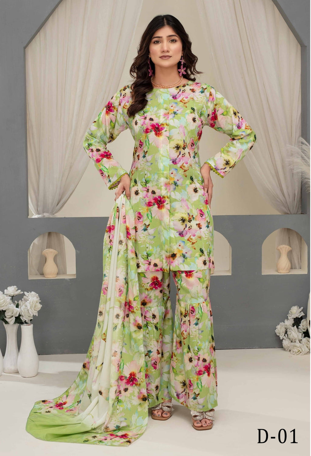 3-Piece Printed Suit IM#01