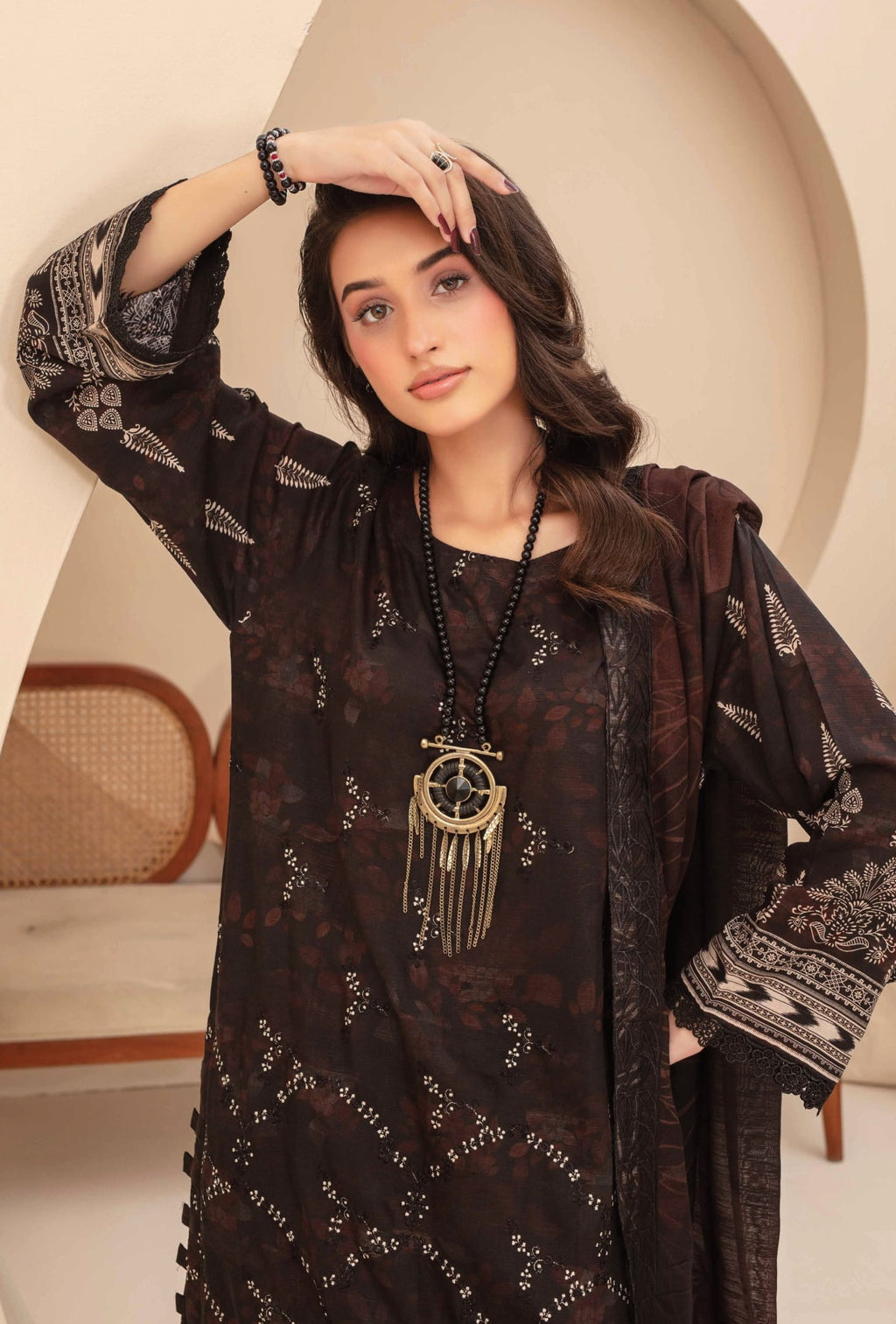 3-Piece Embroidered Suit PN#01