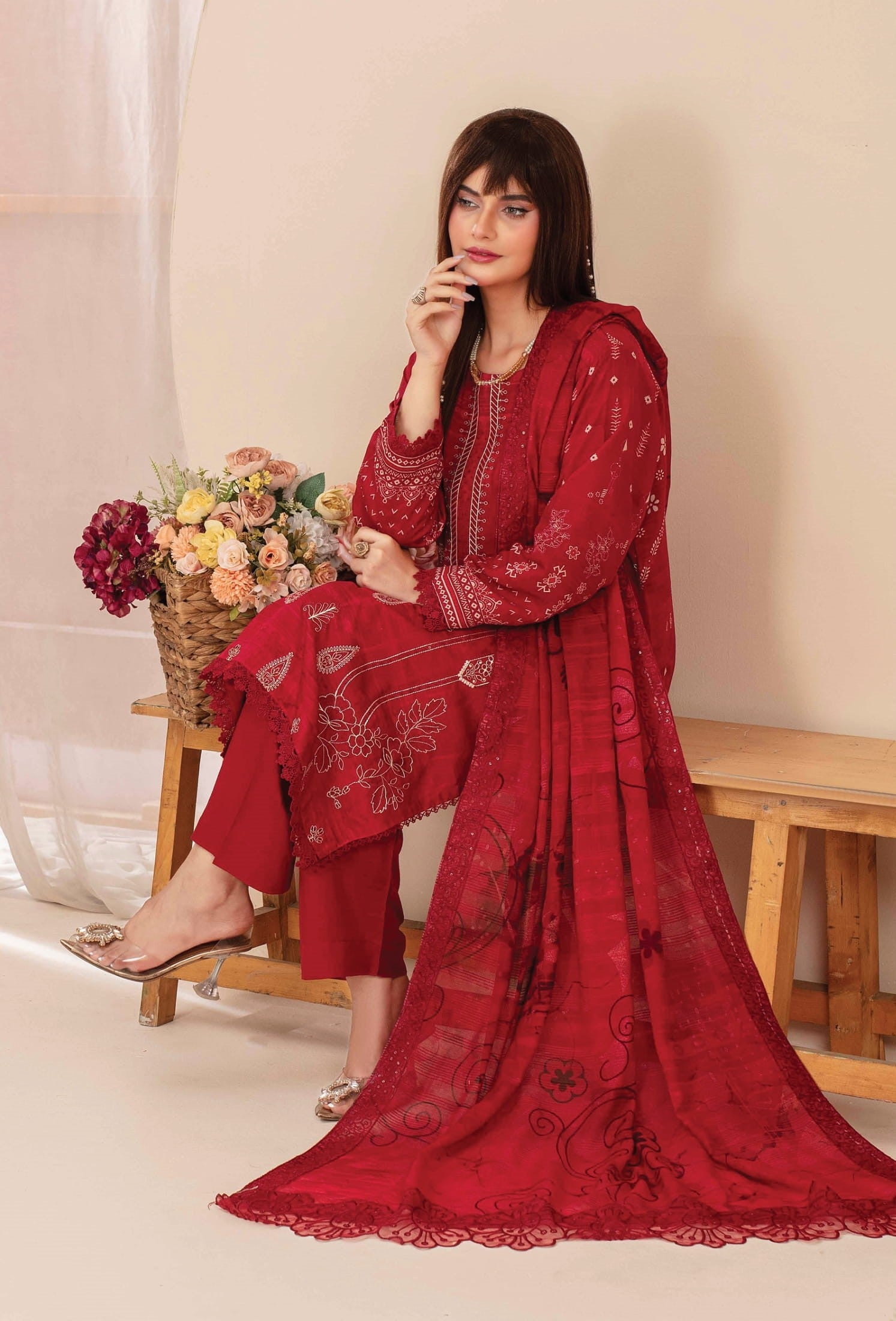 3-Piece Embroidered suit PN#02