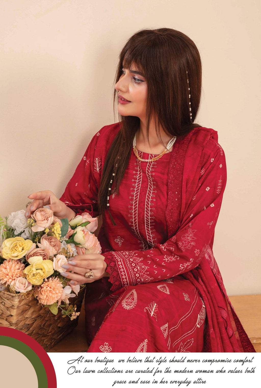 3-Piece Embroidered Suit PN#02