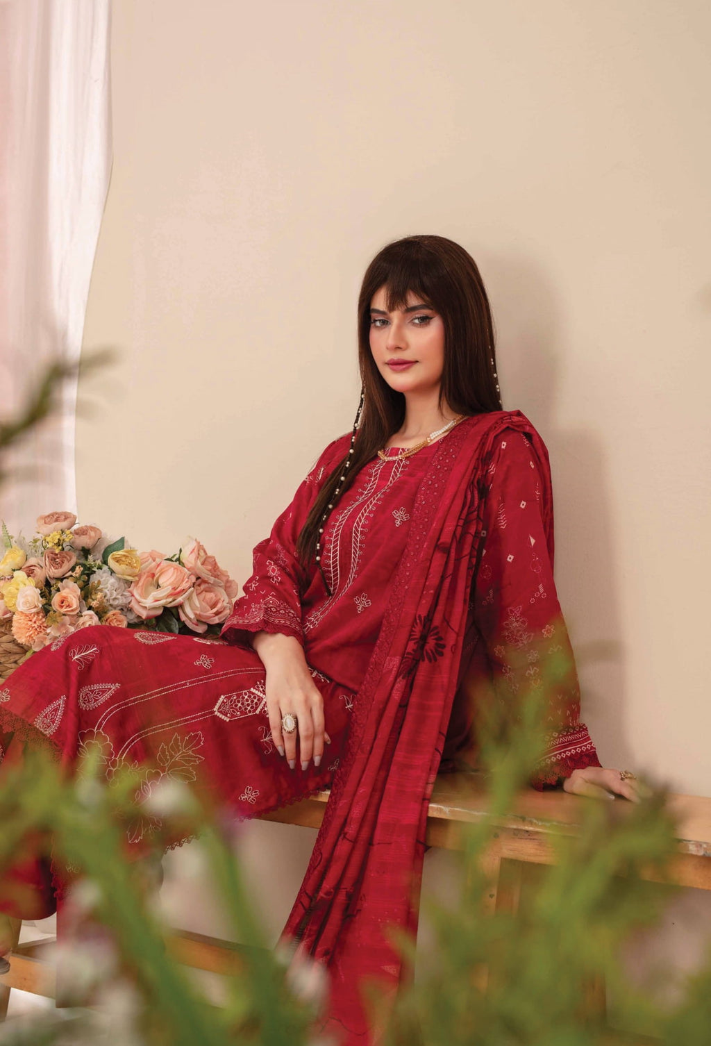 3-Piece Embroidered Suit PN#02