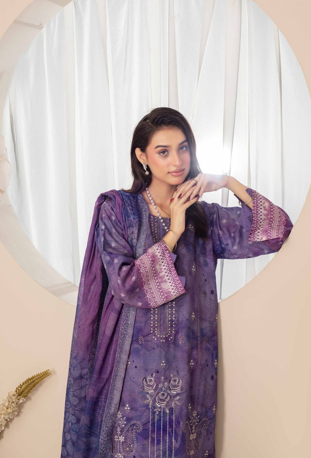 3-Piece Embroidered Suit PN#03