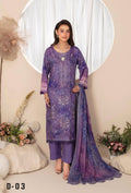 3-Piece Embroidered Suit PN#03