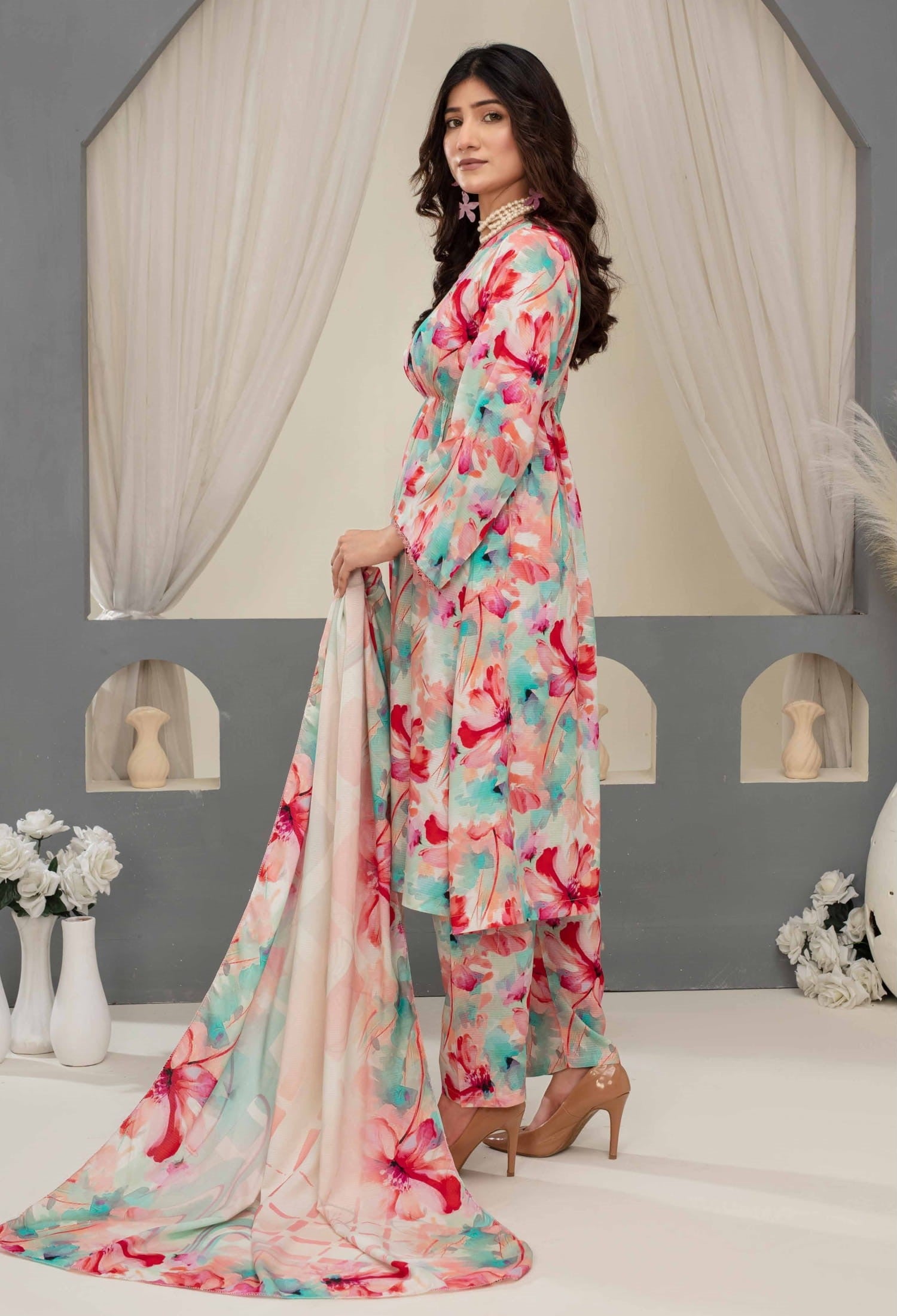 3-Piece Printed Suit IM#04