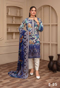 3-Piece Embroidered Viscose Suit NM#05