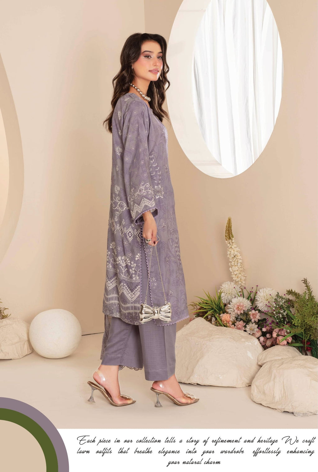 3-Piece Embroidered Suit PN#06