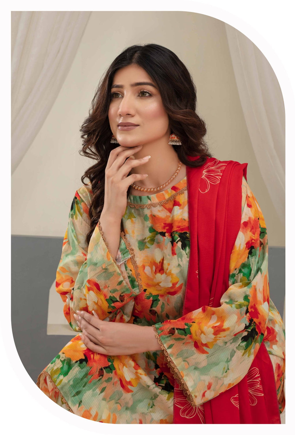 3-Piece Printed Suit IM#06