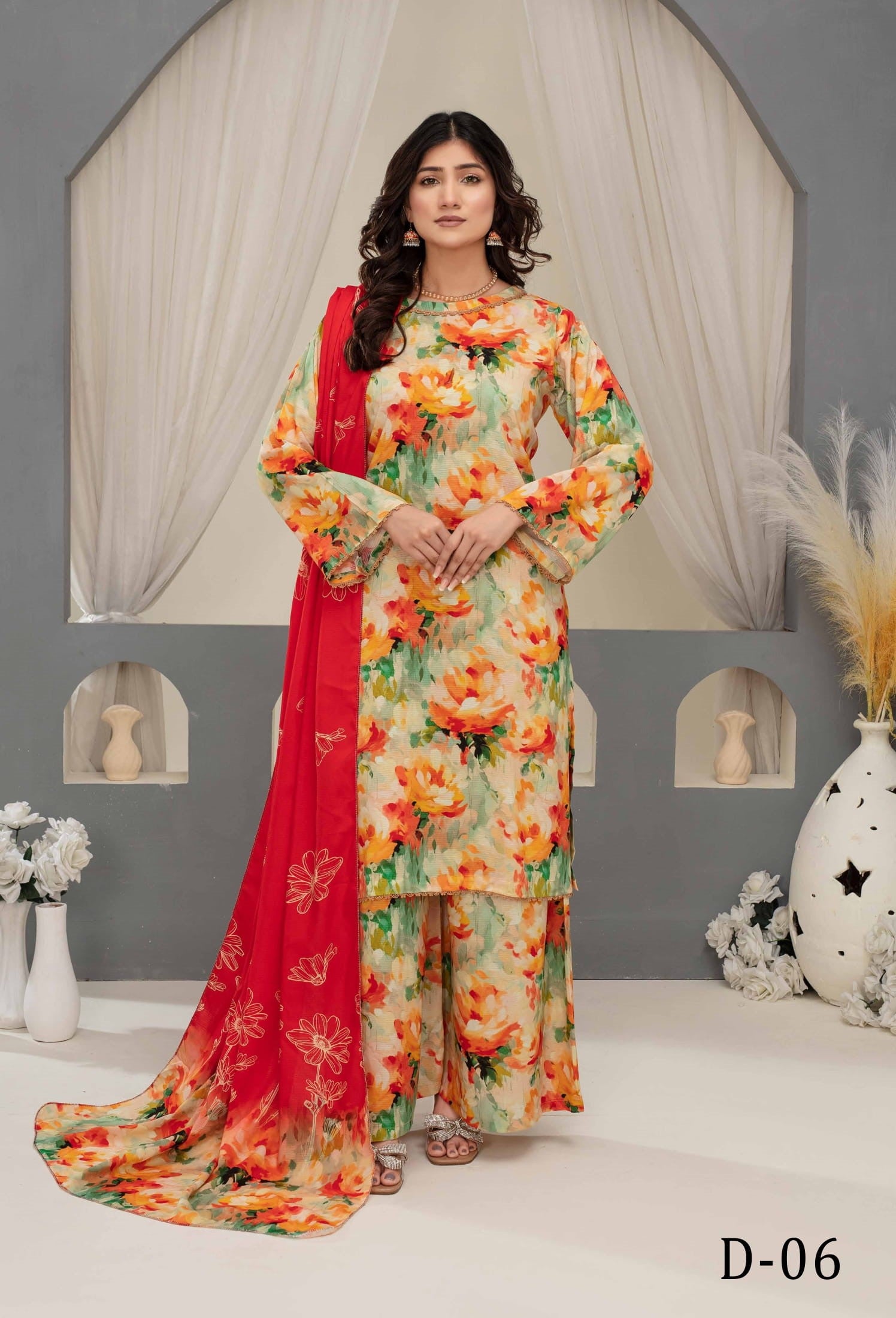 3-Piece Printed Suit IM#06