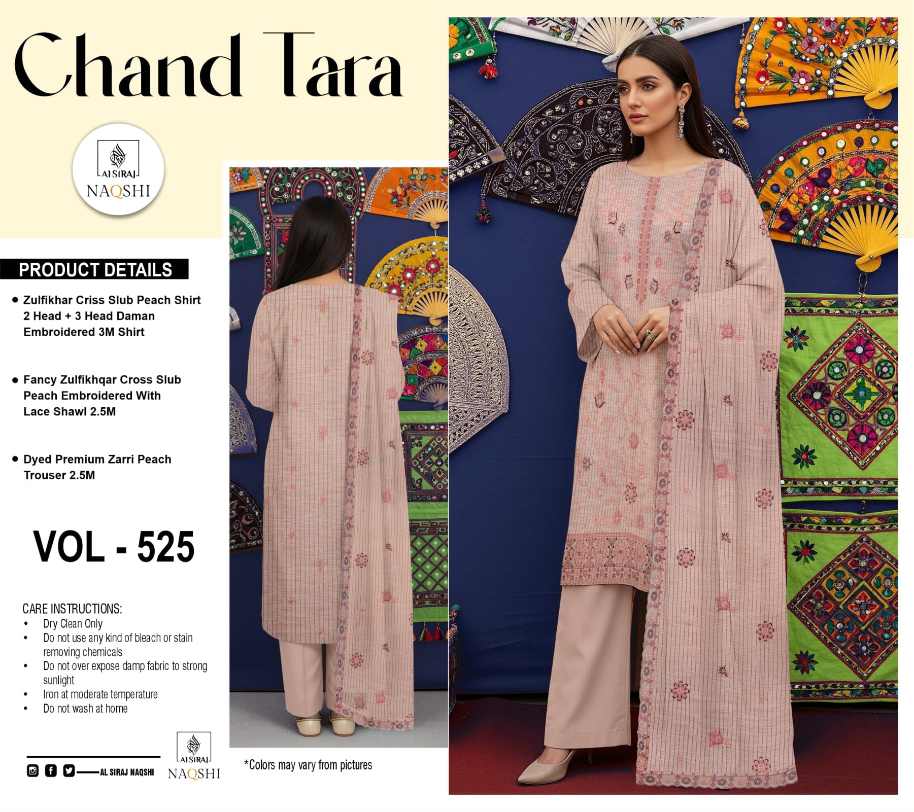 3-Piece Peach Suit CT#06