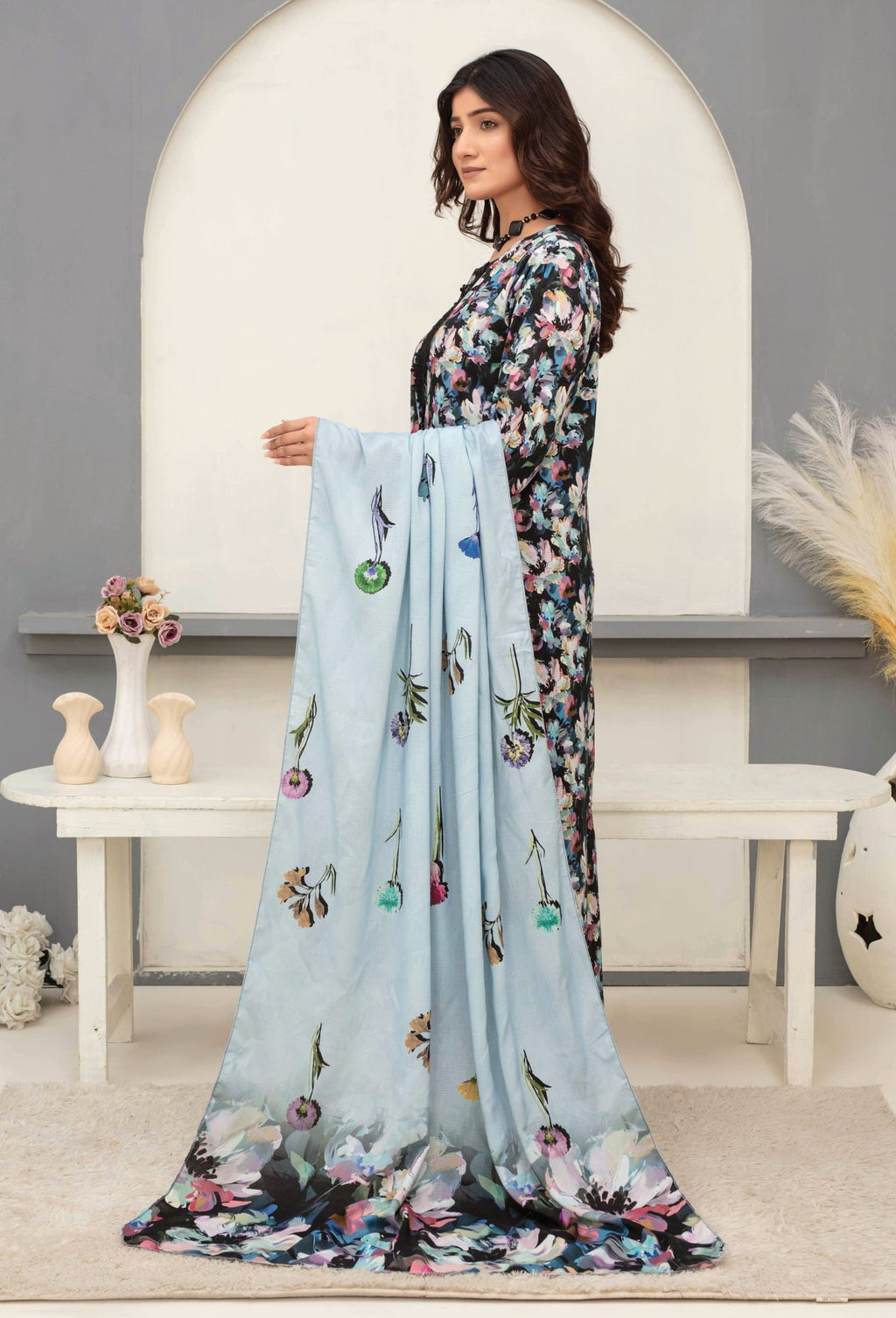 3-Piece Printed Suit IM#07