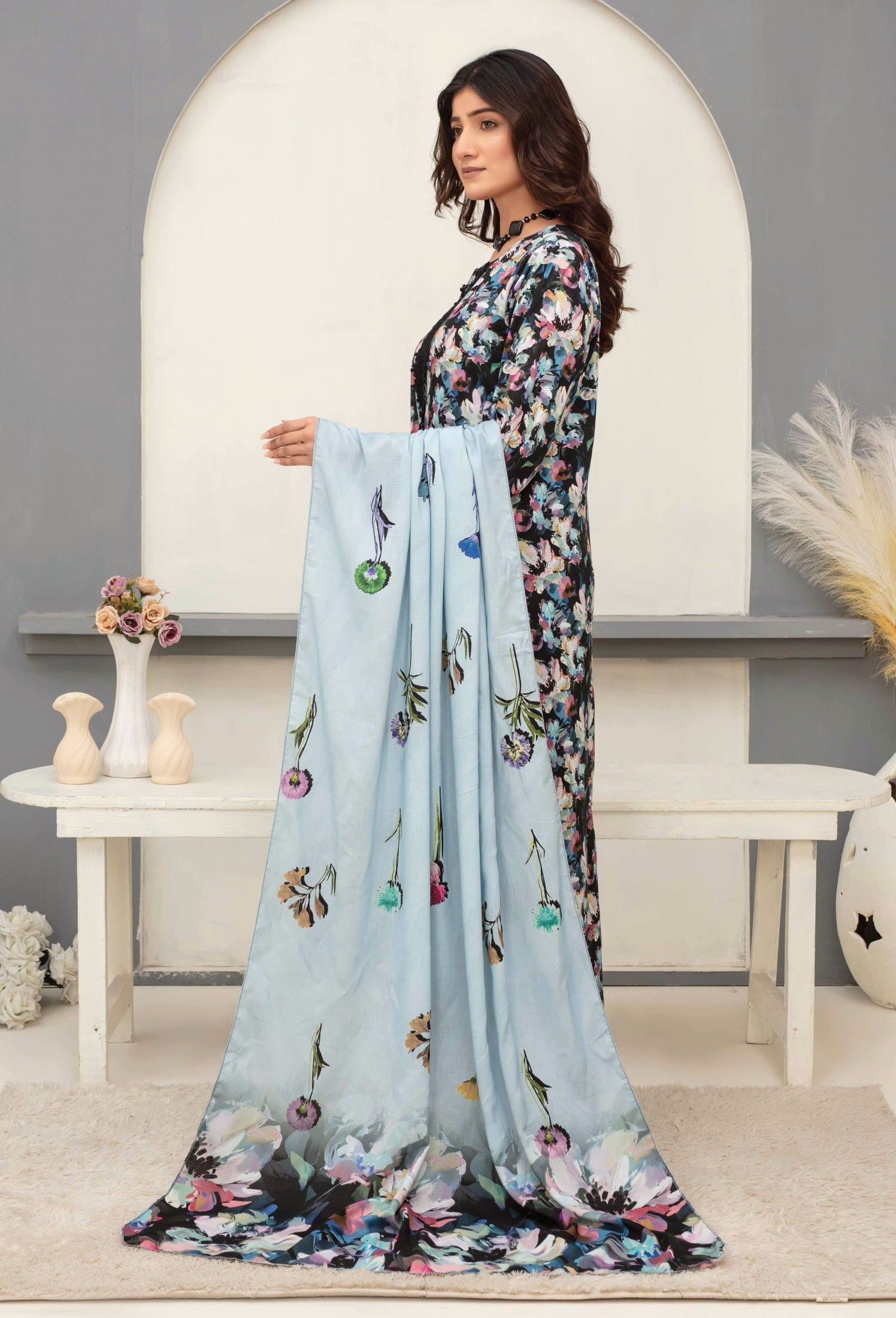 3-Piece Printed Suit IM#07