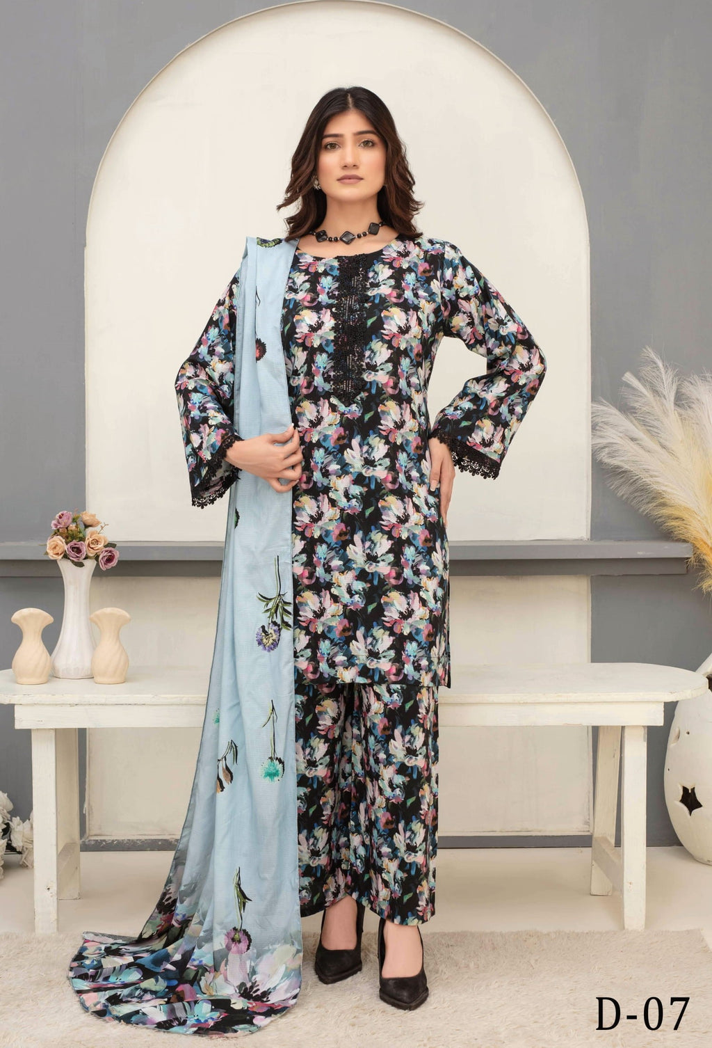 3-Piece Printed Suit IM#07