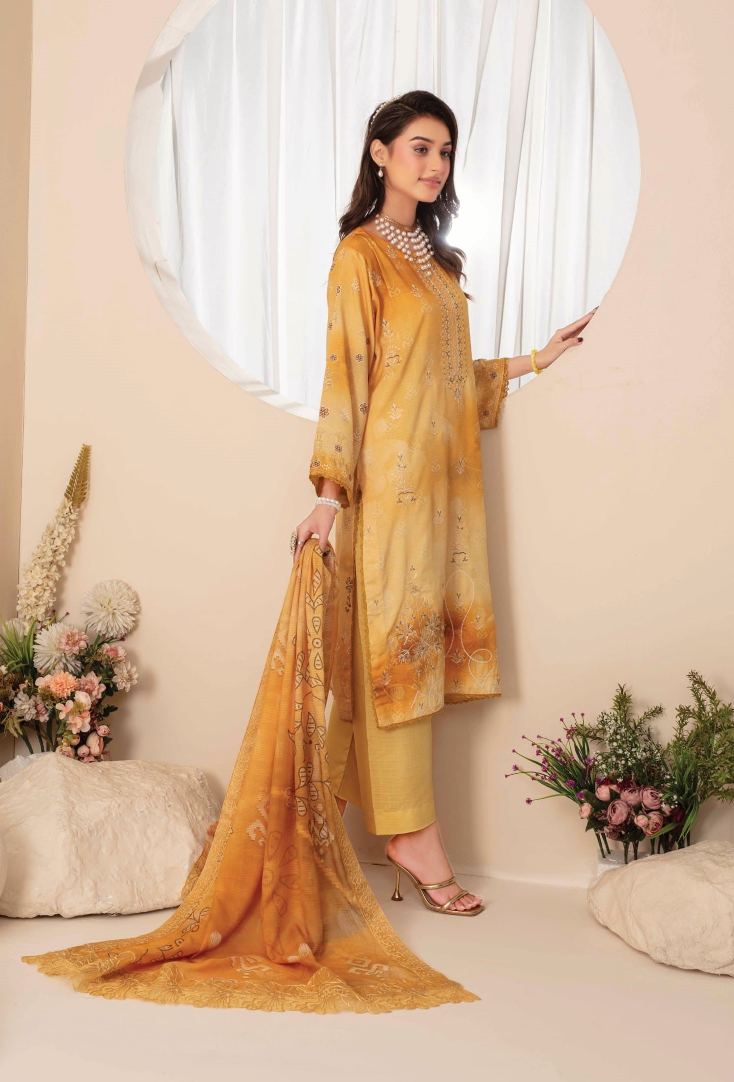 3-Piece Embroidered suit PN#07