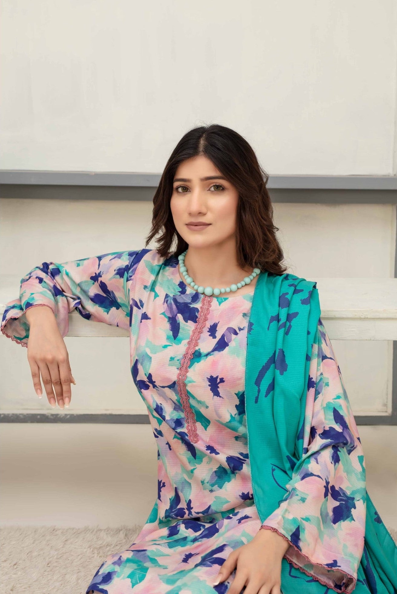 3-Piece Printed Suit IM#08