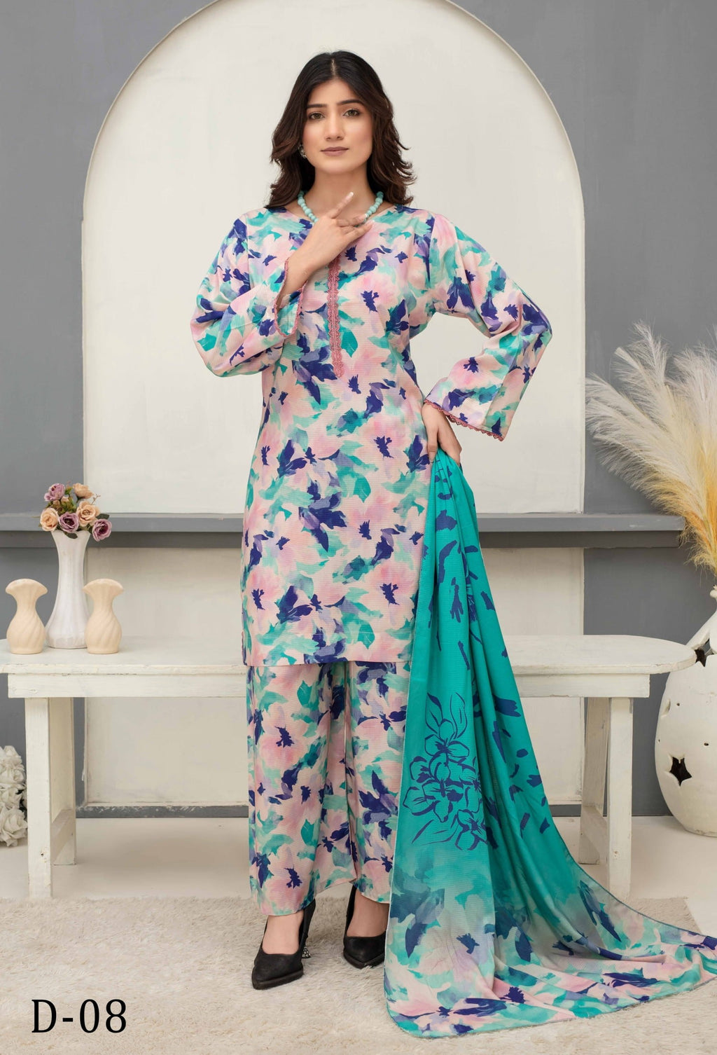 3-Piece Printed Suit IM#08