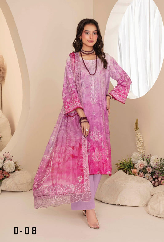 3-Piece Embroidered Suit PN#08