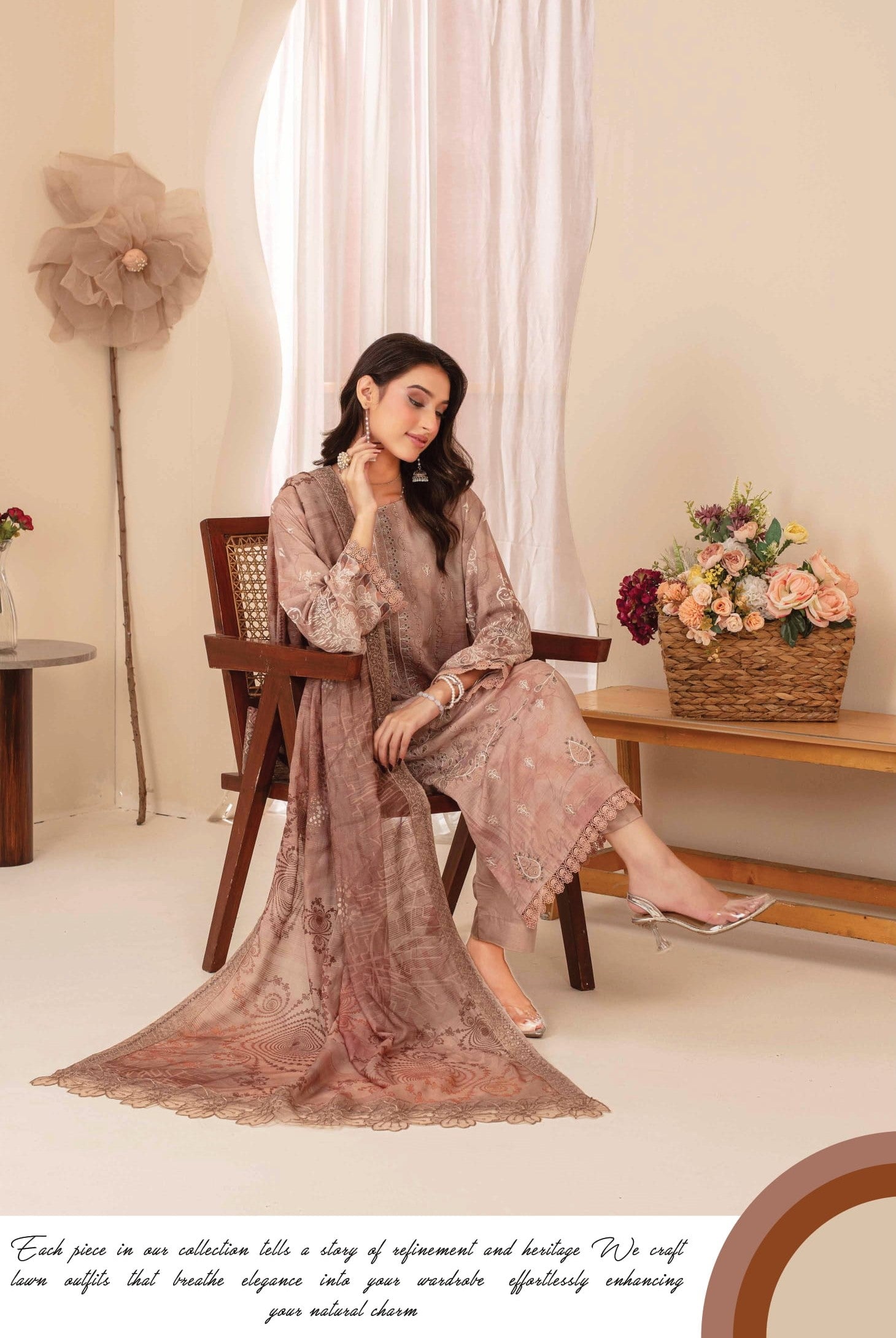 3-Piece Embroidered suit PN#09