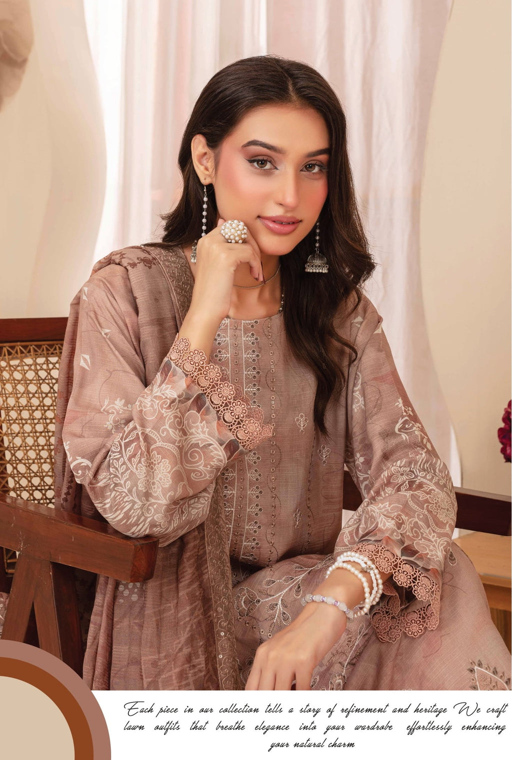 3-Piece Embroidered suit PN#09