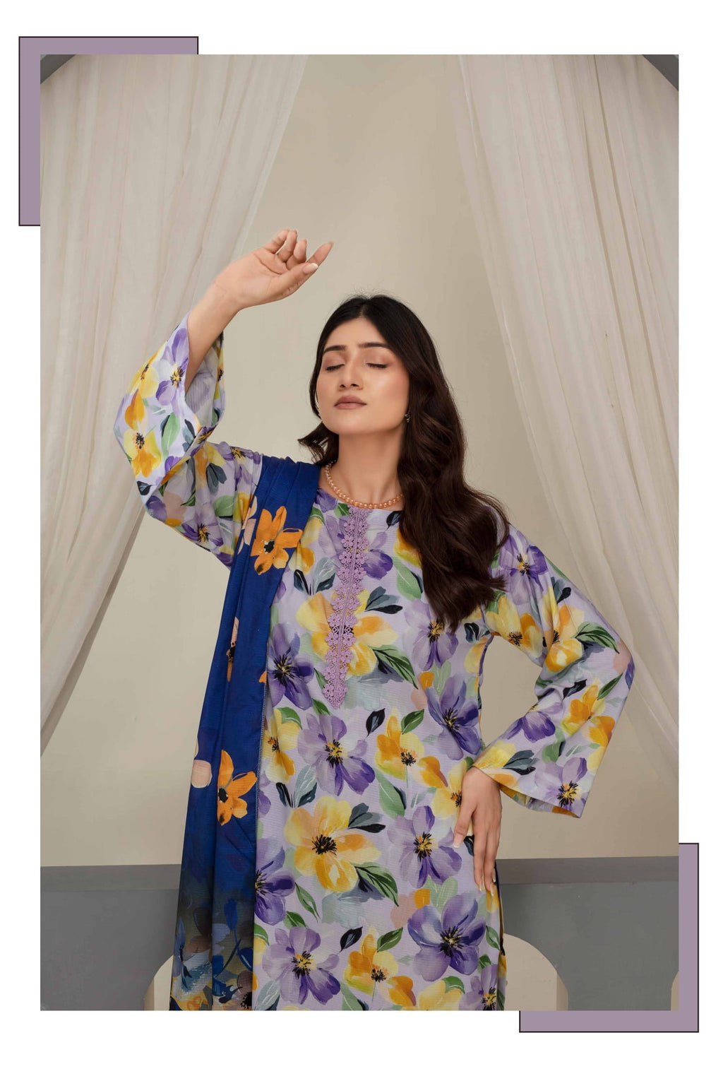 3-Piece Printed Suit IM#02