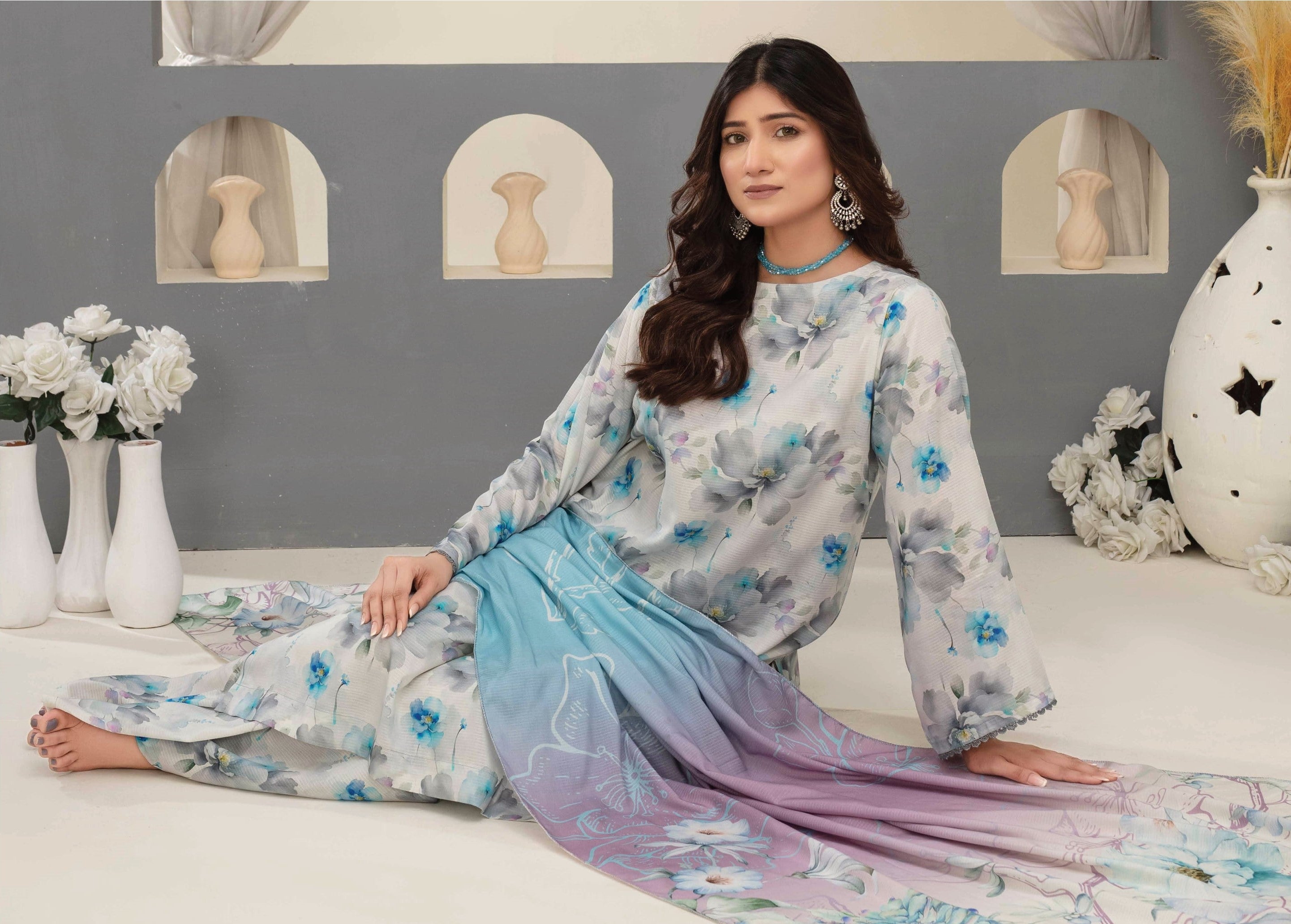 3-Piece Printed Suit IM#03